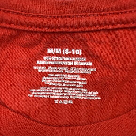 Christmas Shirt Womens Medium M Red Santa Claus Presents Long Sleeve Holiday - Picture 10 of 12